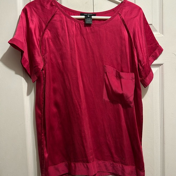 Pink Tartan silk top - Picture 1 of 2